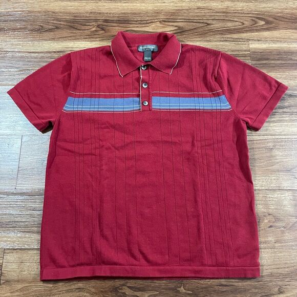 Banana Republic Other - Banana Republic Mens Casual Button Up Shirt Short Sleeve Light Red Size Large